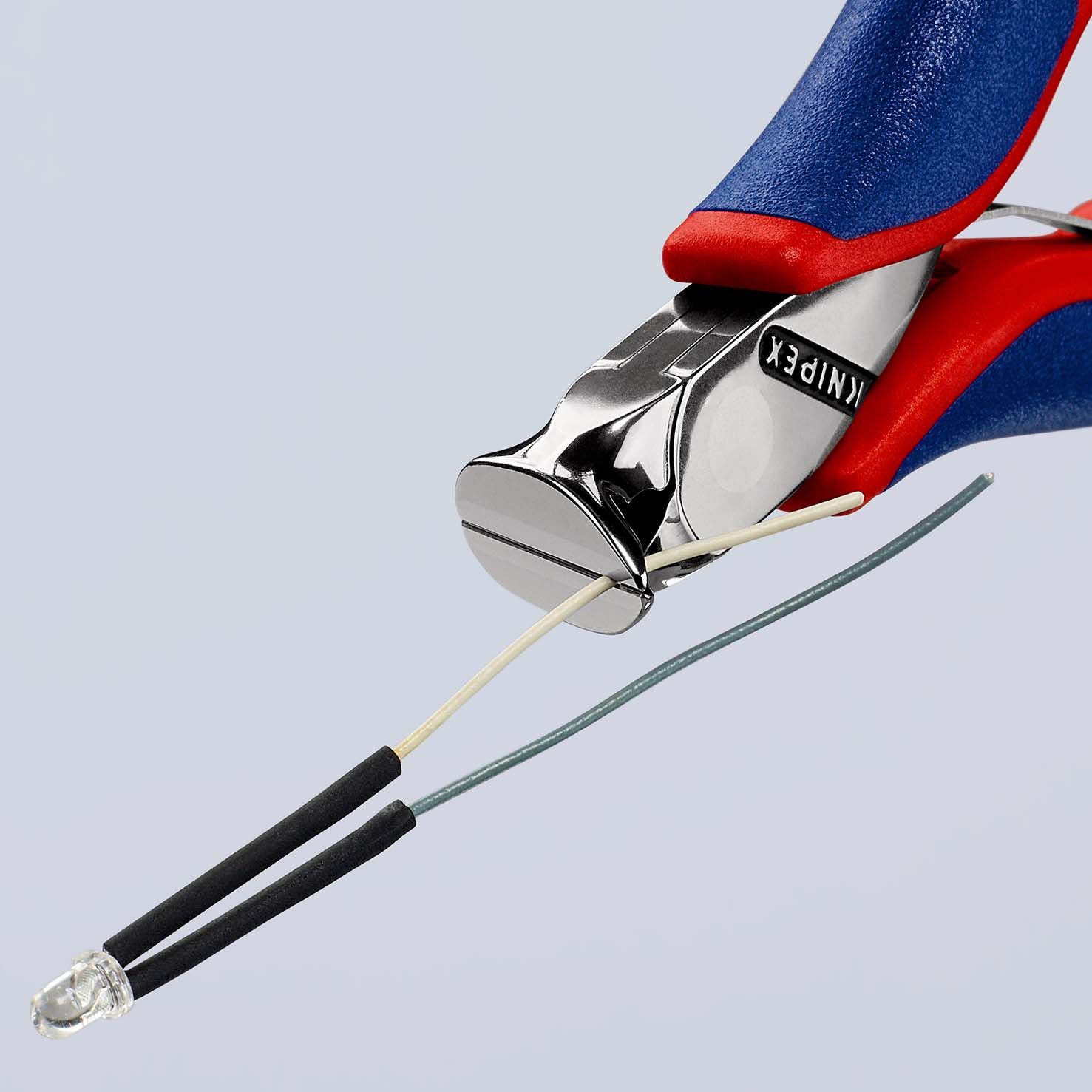 KNIPEX Elektronik-Vornschneider mit Mehrkomponenten-Hüllen