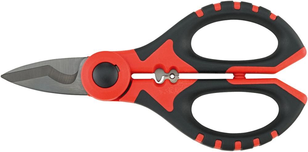 Elektriker Schere 160mm, 2K-Auge Schneide microverzahnt FORMAT