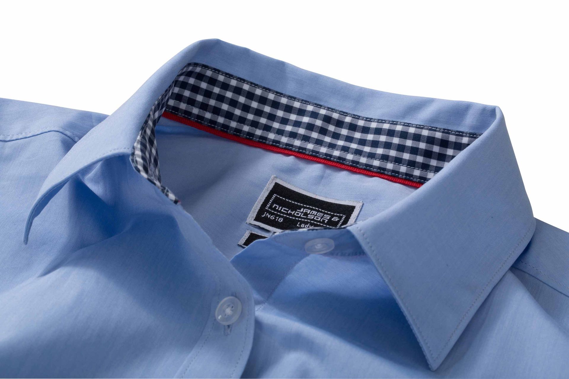 James & Nicholson JN619 Herren-Hemd, Blau/Weiß (whrywh), Gr. S