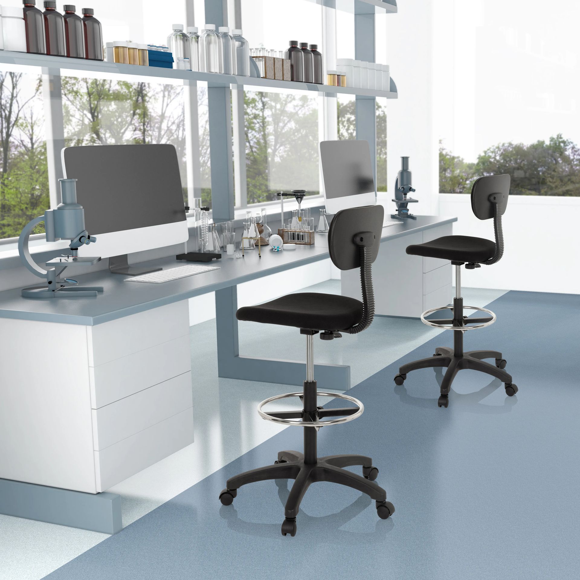 Arbeitshocker TOP WORK 05 sw