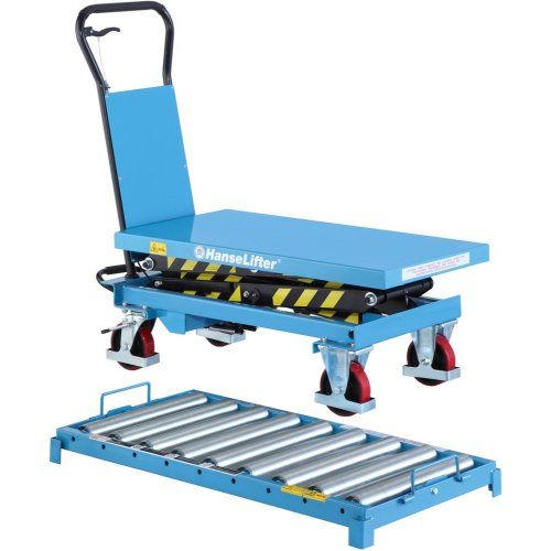 Hubtischwagen m. Rollenb.Tischmaß: 1025x535 300 kg Tragfähigkeit