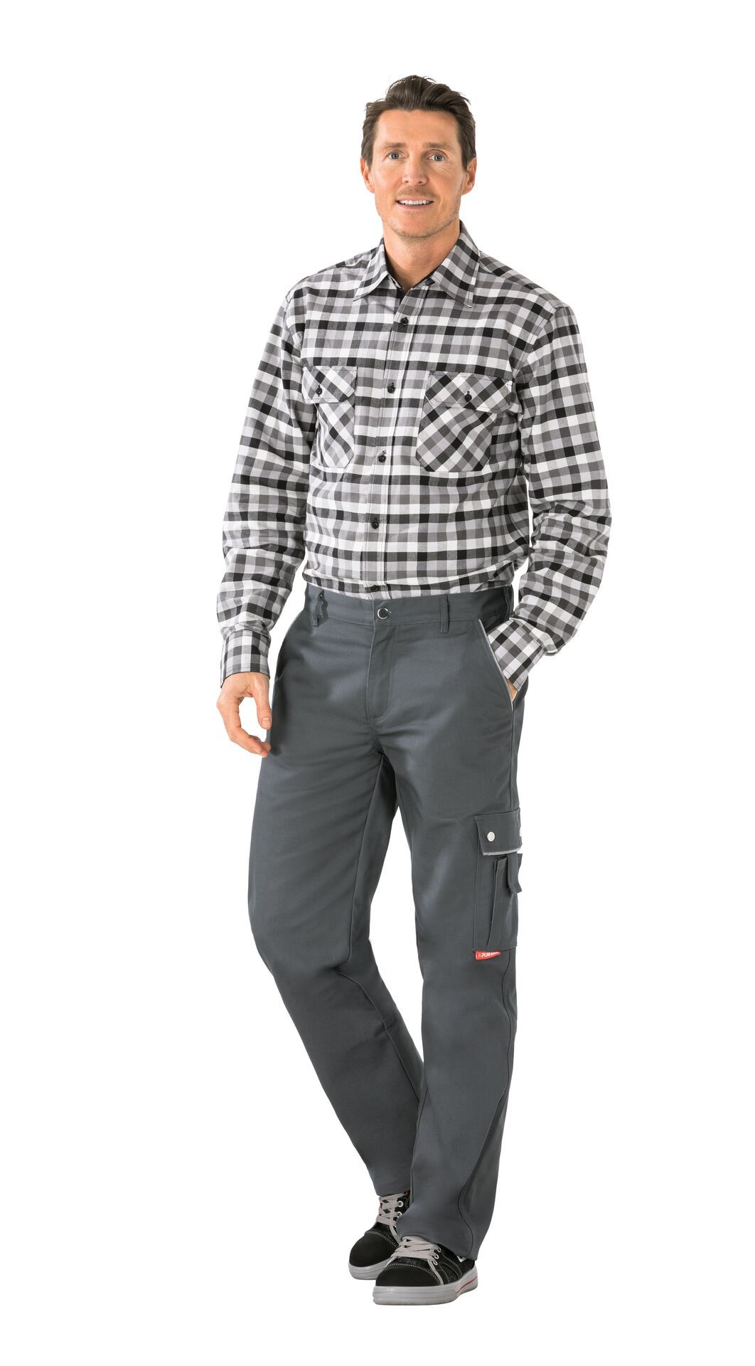 Planam Thermohose Canvas 320, Outdoor grau Gr. 24