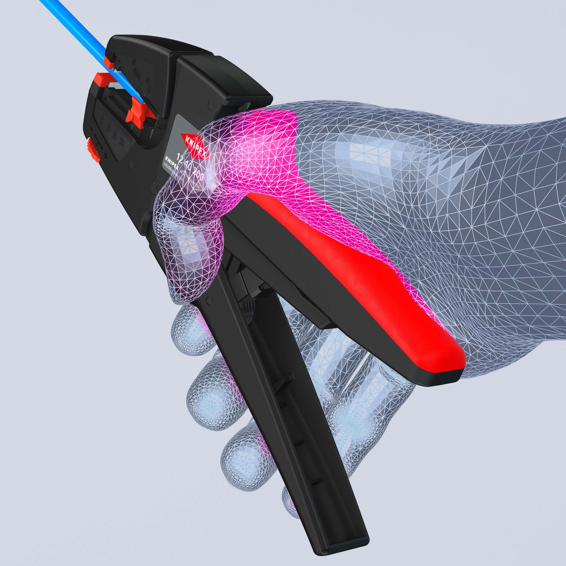 KNIPEX Selbsteinstellende Abisolierzange 200 mm