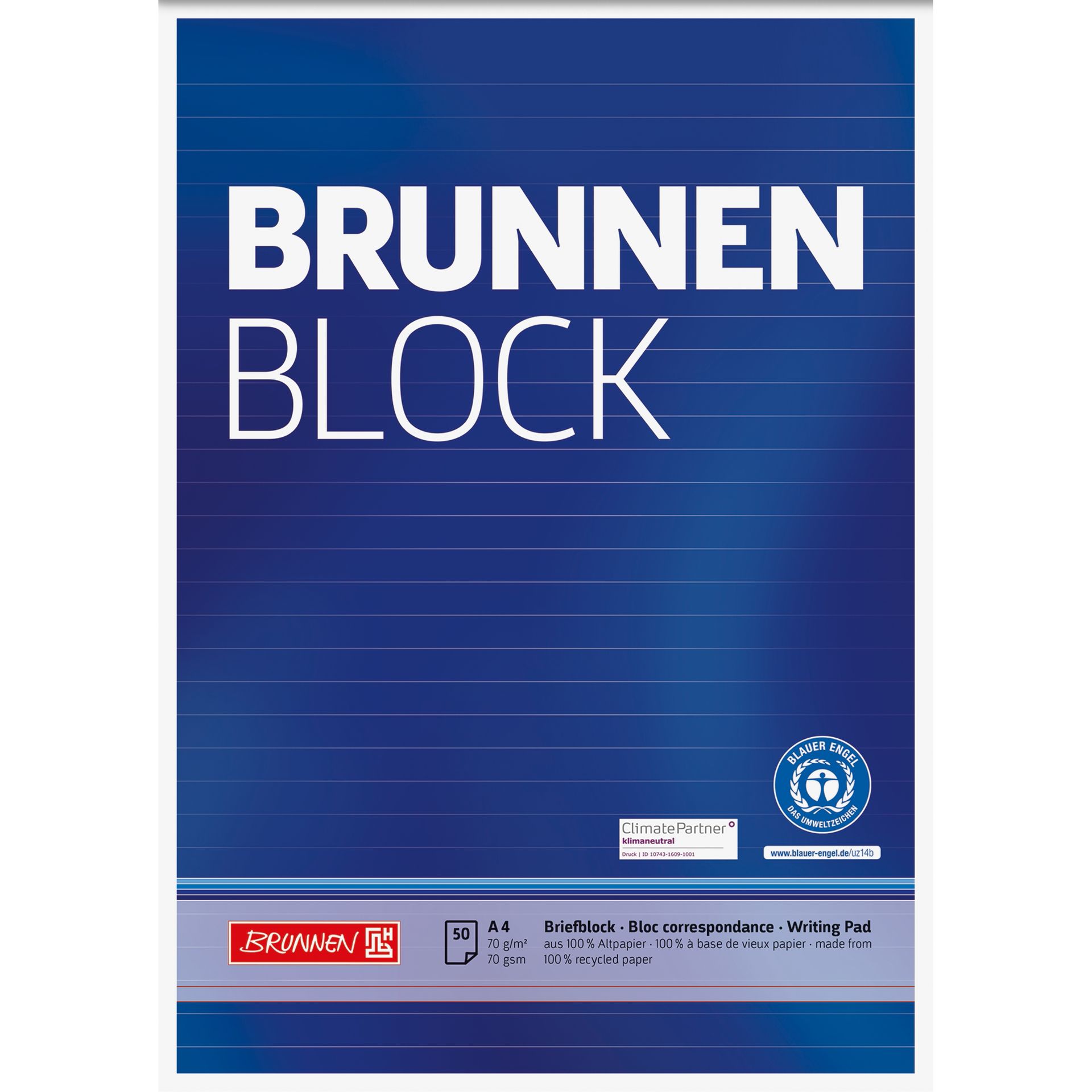 Briefblock RCP DIN A4 50Blatt liniert
