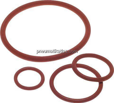 Pressfitting, Ersatzdichtung, 15 mm, FKM (rot)