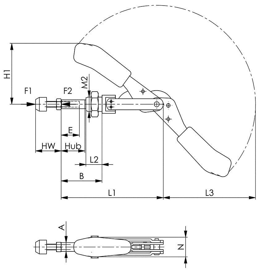 Schubstangenspanner 6844 ESD Gr.2 AMF