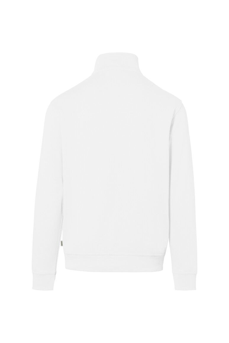 HAKRO Zip-Sweatshirt Premium weiß, 2XS