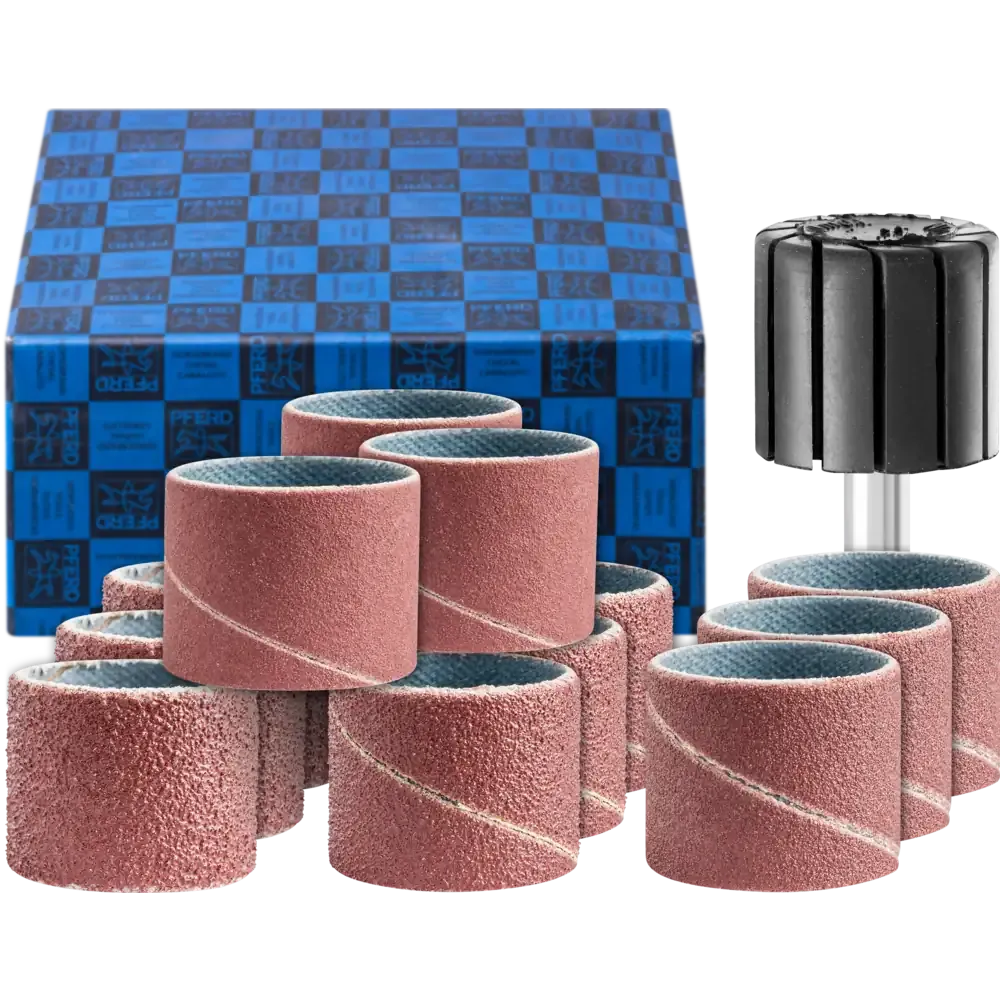 PFERD Schleifhülsen-Set 13-tlg. Korund Ø 22x20mm A60,80,150,240