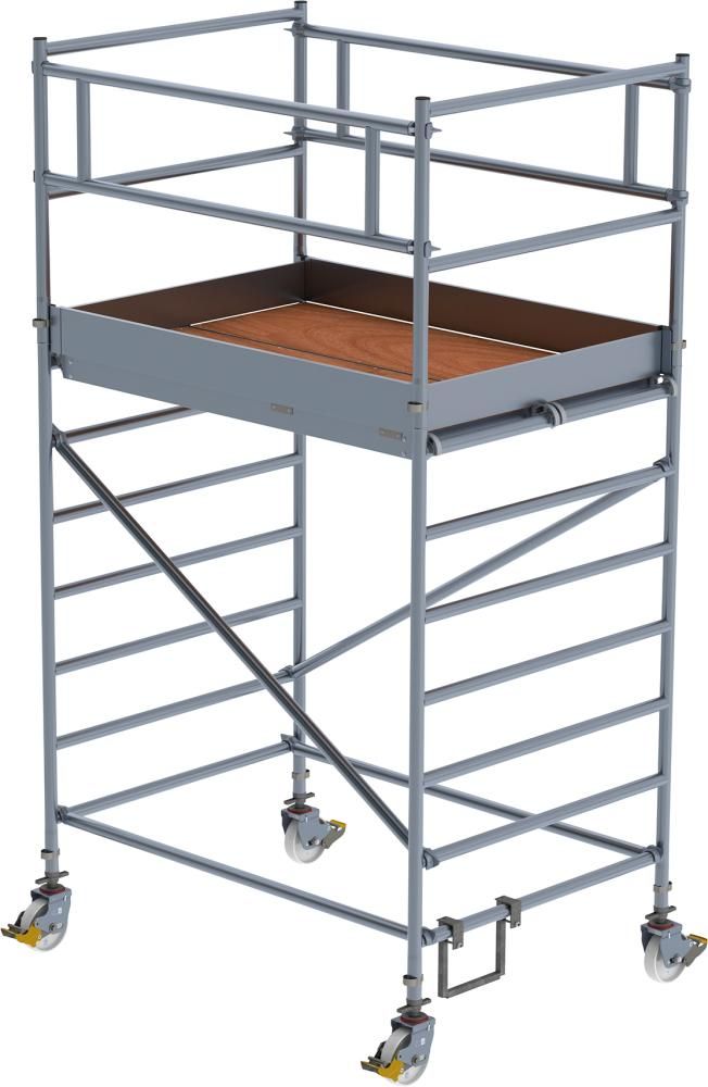 Rollgerüst m. Fahrbalken Plattform B1800xT750 mm Plattformhöhe 2,35 m Arbeitshöhe bis 4,35 m