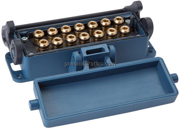 Mehrfachkupplung 12x 4mm Schl.,komplett Stecker & Muffe