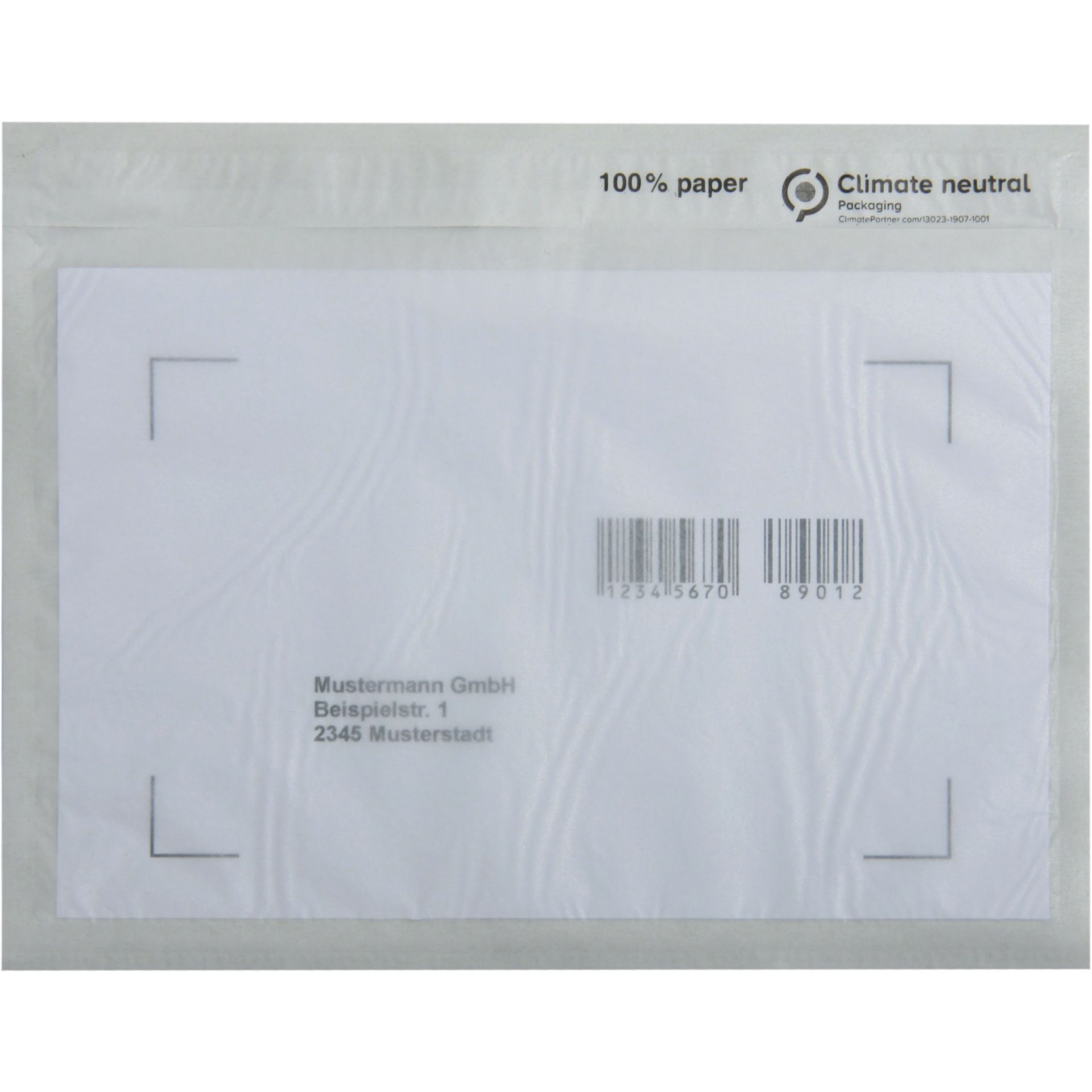 Begleitpapiertasche C6 175x135mm o.Druck 250St