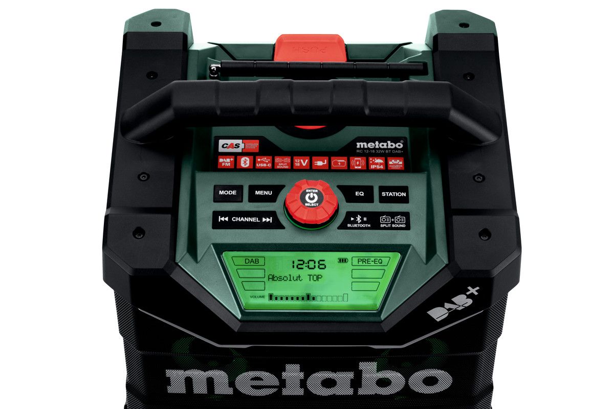 Baustellenradio solo RC12-18 32WBTDAB+ Metabo ohne Akku ohne Ladegerät Karton