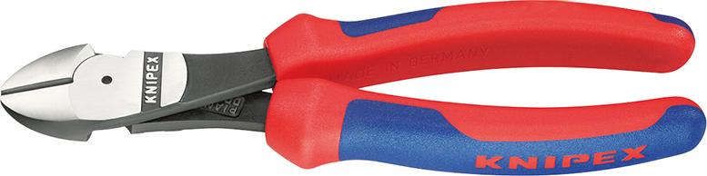 Kraft-Seitenschneider poliert mit Mehrkomponenten-Griffen 250mm KNIPEX