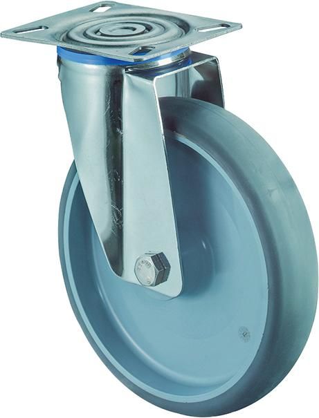 Lenkrolle 80mm H100.B43 Platte,Thermopl,ER,GL, H100.B43.080