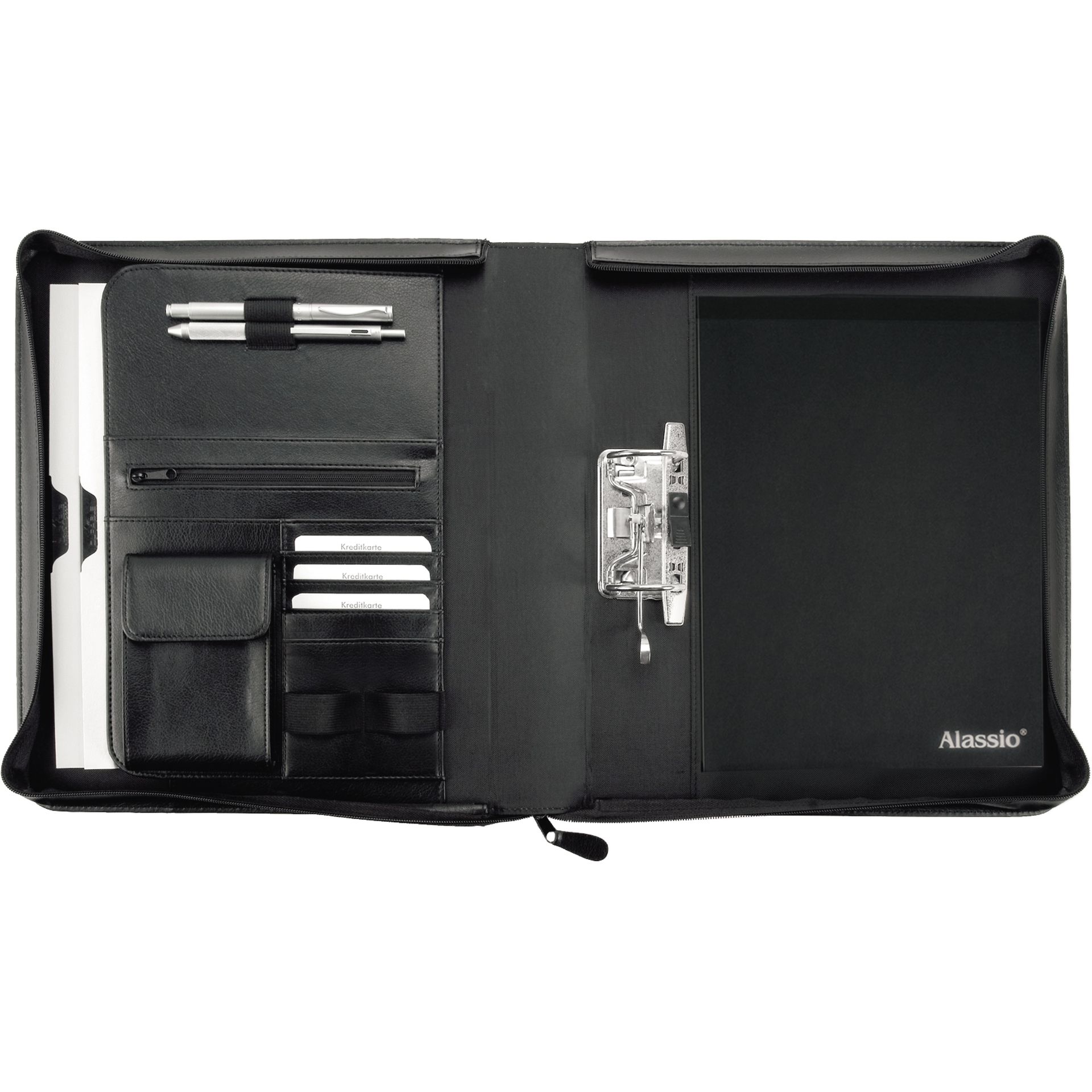 Schreibmappe BERGAMO   37x31x6,5cm sw