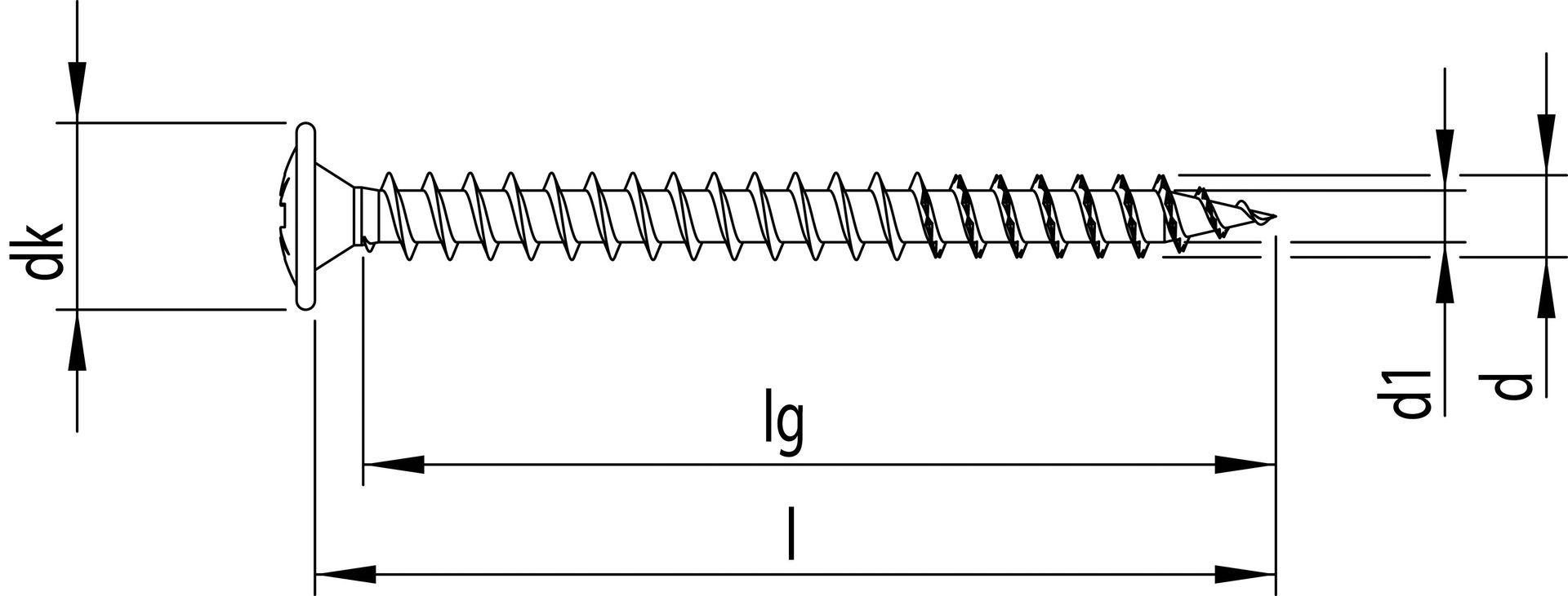 HECO-FIX-plus 4,0 x 40, Rückwandschraube, Pozi-Drive, Vollgewinde, verzinkt blau, A2K, gleitbeschichtet, 500 Stück, VARIANTA-Handwerkerverpackung