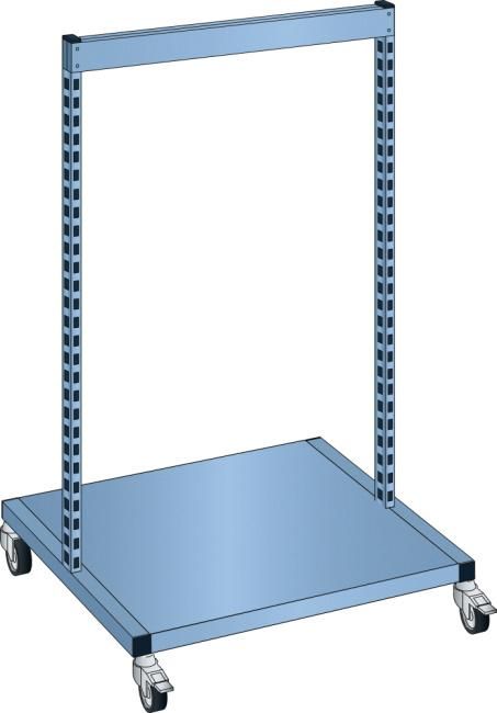 Ständerrahmen fahrbar B715xT710xH1600mm RAL 5012