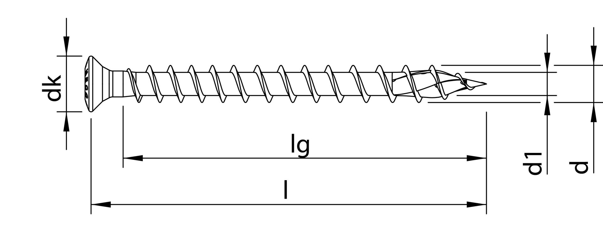 HECO-TOPIX-plus A2 4,5 x 50, Fassadenschraube, Linsensenkkopf, HECO-Drive, Variables Vollgewinde, blank, gleitbeschichtet, 200 Stück, VARIANTA-Handwerkerverpackung