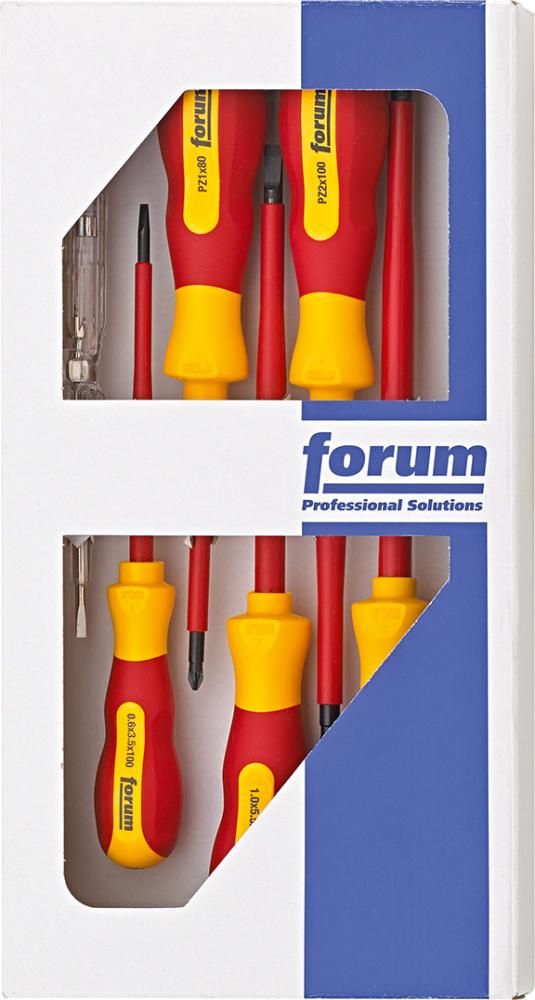 FORUM Schraubendreher-Satz VDE 6tlg. Schlitz/PZ