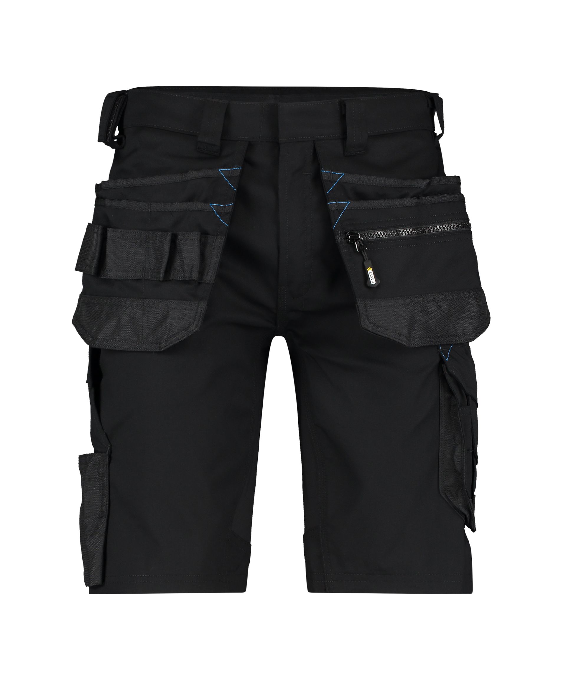 DASSY® Trix - Stretch-Arbeitsshorts mit Holstertaschen - schwarz, Gr. 42