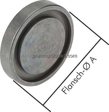 Blindplatte 1/2"-SAE (3000 PSI) (30,2mm) - ISO 6162