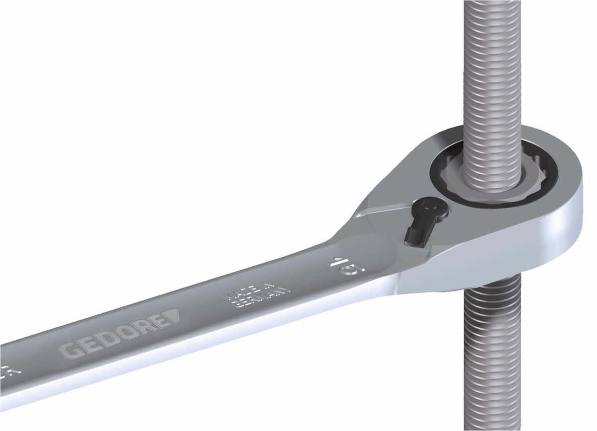7 UR 10 Maulschlüssel mit Ringratsche, umschaltbar, UD 10 mm