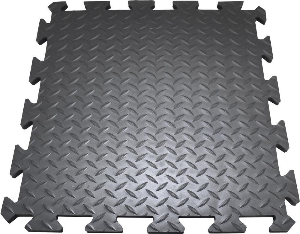 Anti-Ermüdungsfliese Deckplate Connect Mittelstück B50xL50 cm schwarz