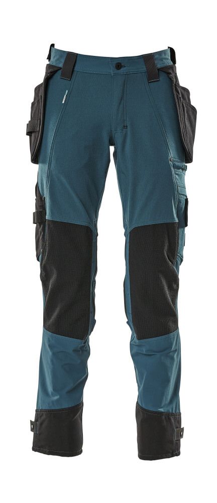 Hose mit Hängetaschen Dunkelpetroleum, 82C54