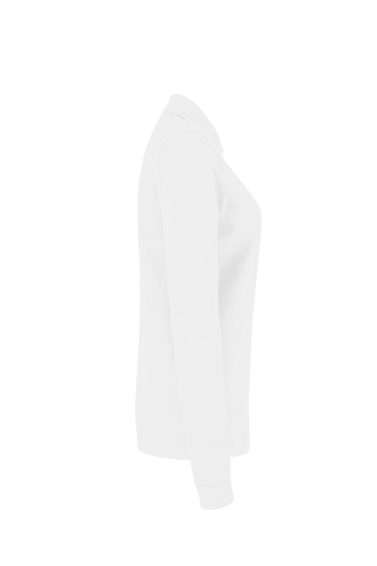 HAKRO Damen Longsleeve-Poloshirt MIKRALINAR® weiß, XS