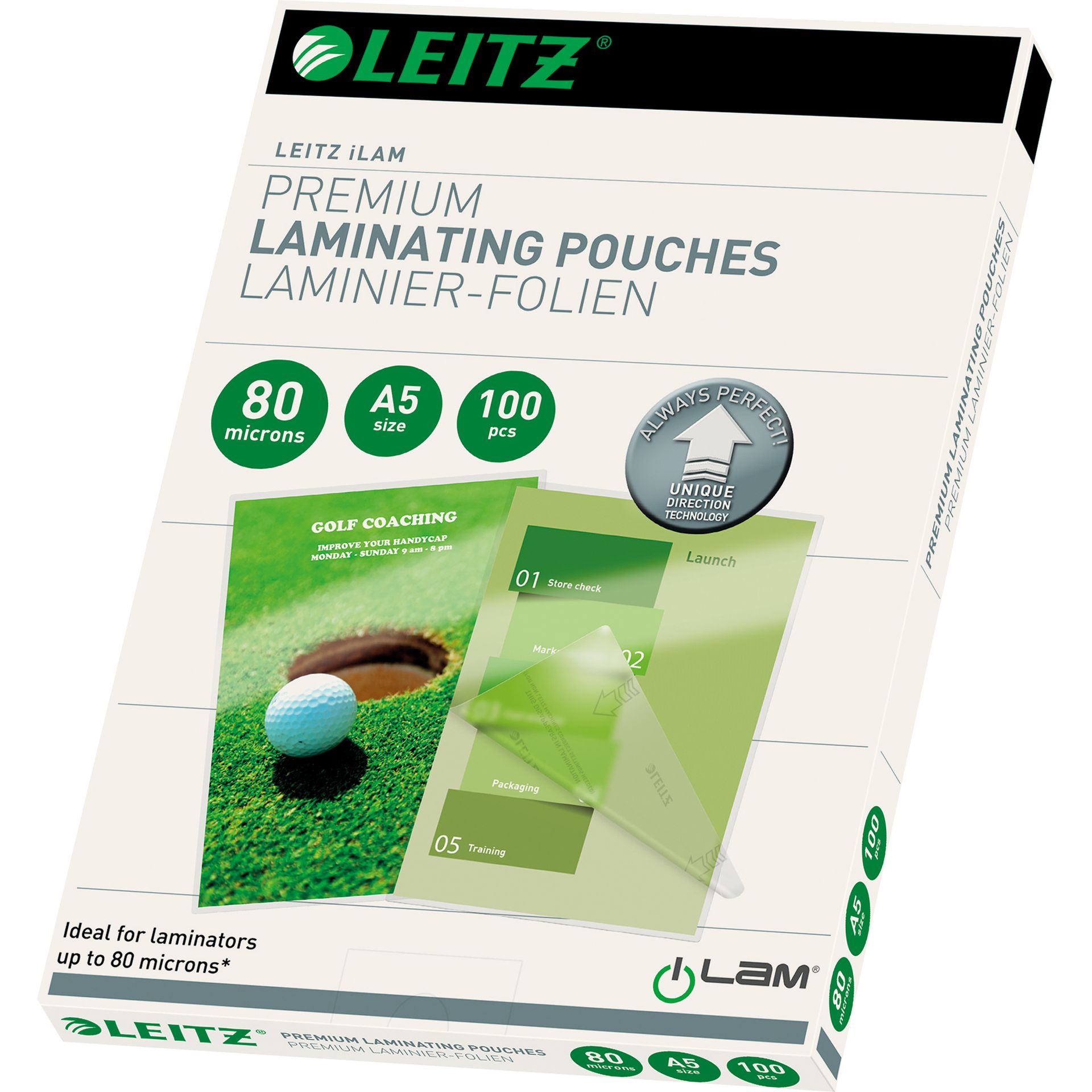 Laminierfolie UDT DIN A5 80mic 100 St./Pack.