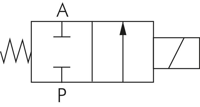 2/2-Wege Vakuumventil (NC), G 1/4", -0,9 bis 5bar, 24 V=