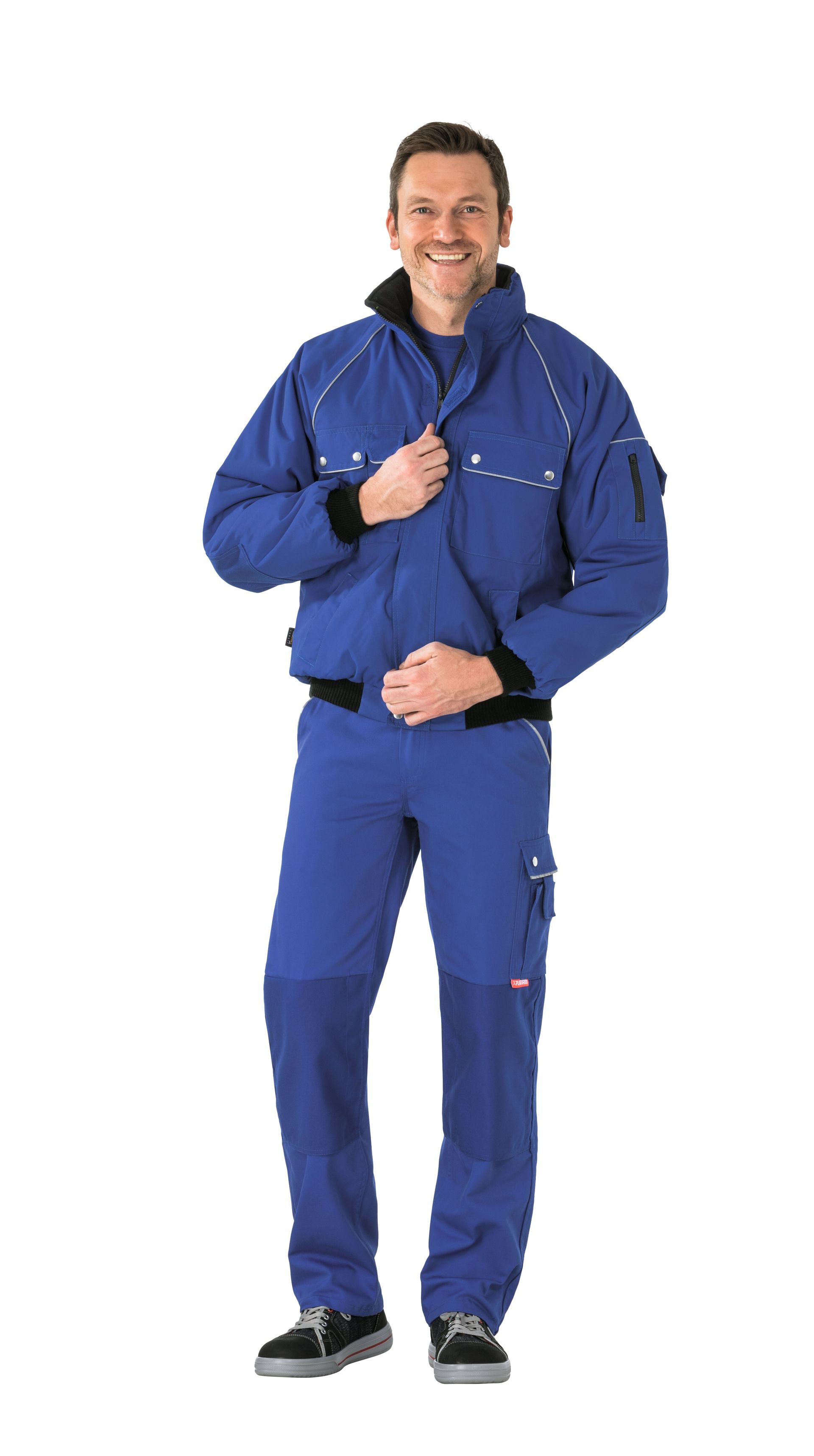 Planam Winterblouson Canvas 320, Outdoor kornblumenblau/kornblumenblau Gr. S