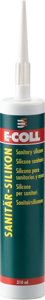 E-Coll Sanitär-Silikon, transparent,