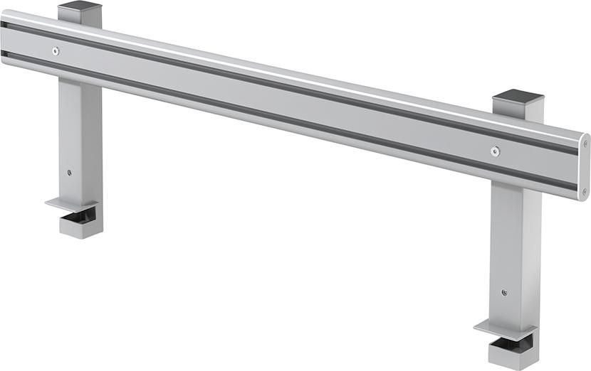 Orga-Schiene ORG12 für 120er Tisch Silber/ Alu eloxiert