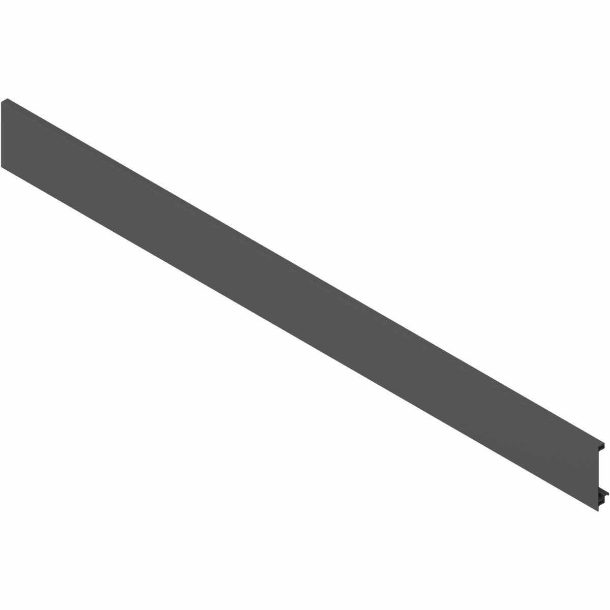 LEGRABOX Vorderstück, für Innenschubkasten und Innenauszug mit Querreling, KB=1200 mm, zum Ablängen, oriongrau matt