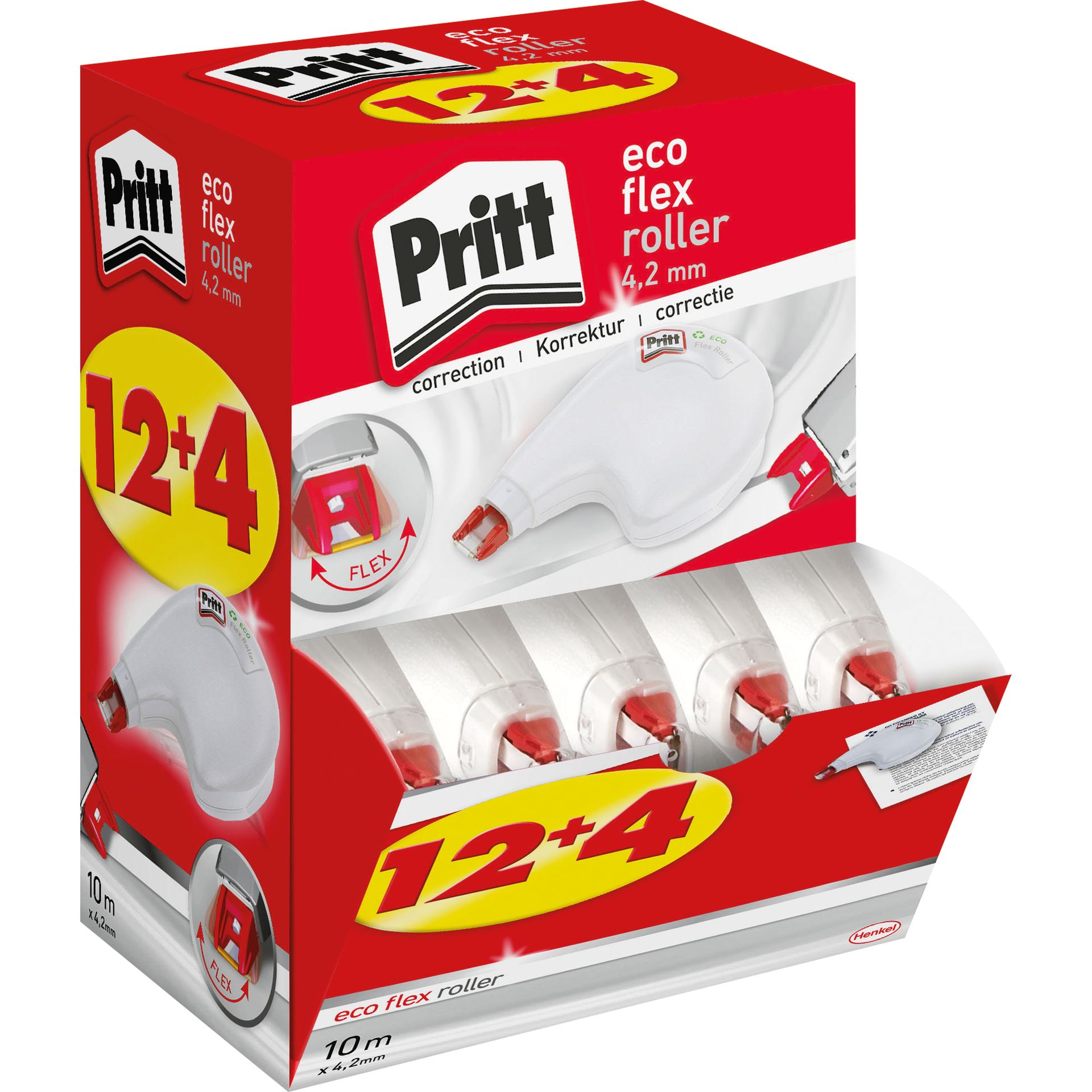 Korrekturroller eco flex 4,2mmx10m 12+4St.