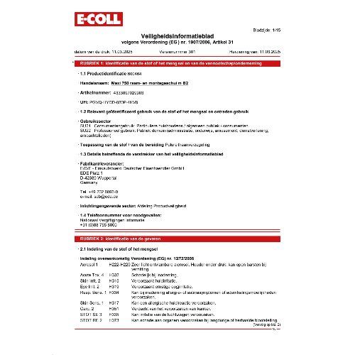 Maxi 750 Fenster-u.Montageschaum B2 500ml E-COLL