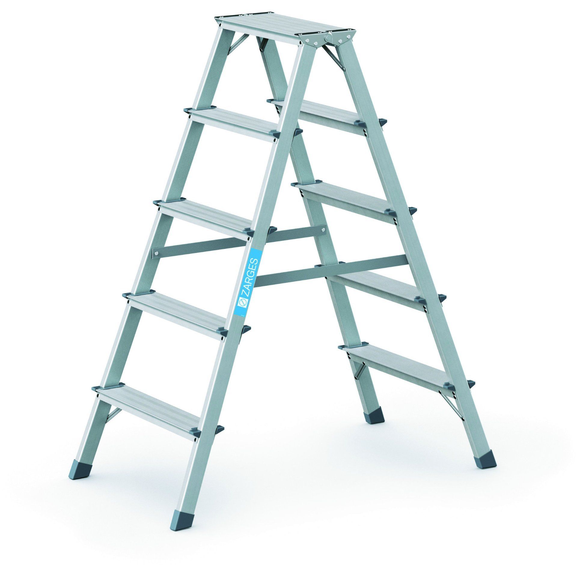 Zarges Scana B - Stufen-Stehleiter 2 x 5 Stufen