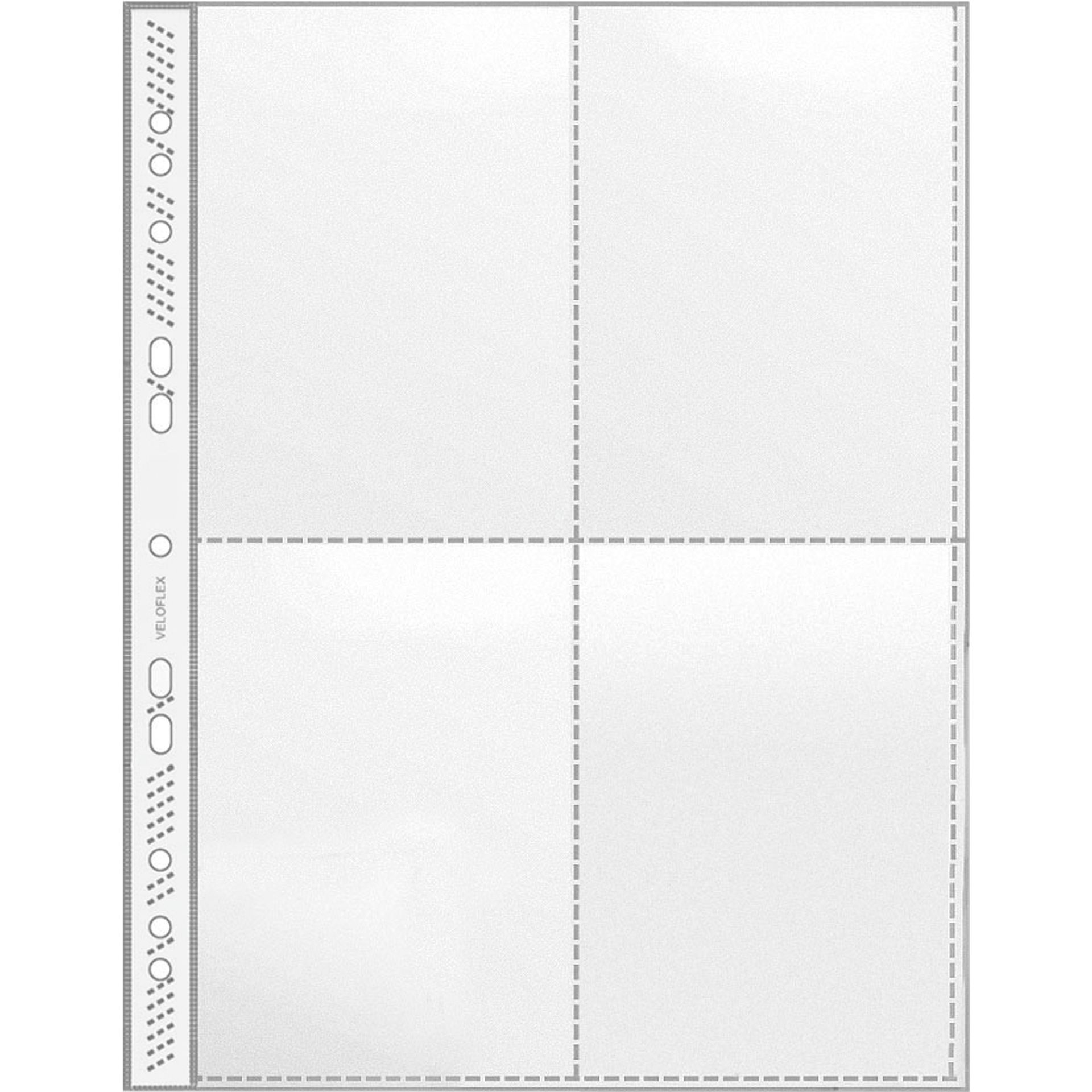 Sammelhülle 242x310mm 4xA6 hoch tr 100 St./Pa