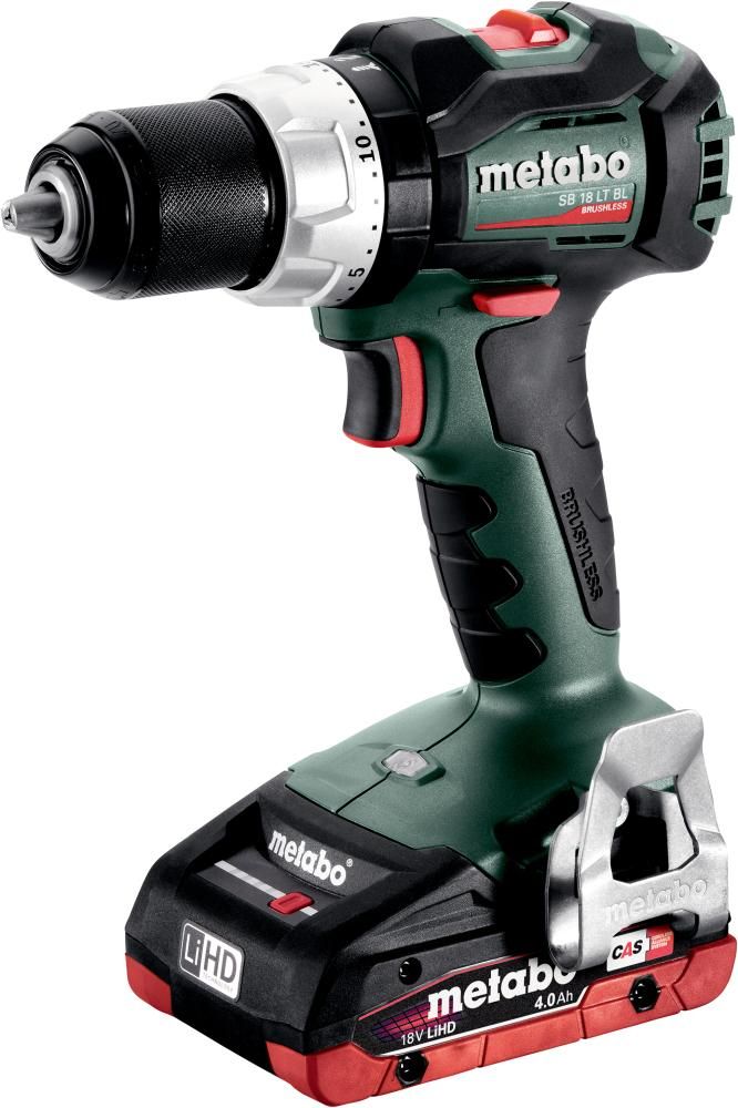 Akku Schlagbohrschrauber SB 18 LT BL Metabo 2x18,0 V 4,0 Ah LadegerätASC 30-36 Koffer