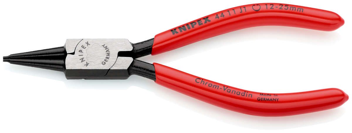 KNIPEX 44 11 J1 Sicherungsringzange für Innenringe in Bohrungen mit Kunststoff überzogen schwarz atramentiert 140 mm