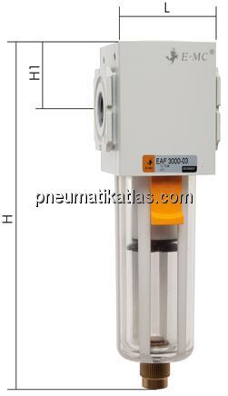 Eco-Line Filter, G 1/4", Ablass manuell
