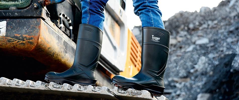 Stiefel 35334 VOSSO PU, S5, Grün Gr. 39 TECHNO BOOTS