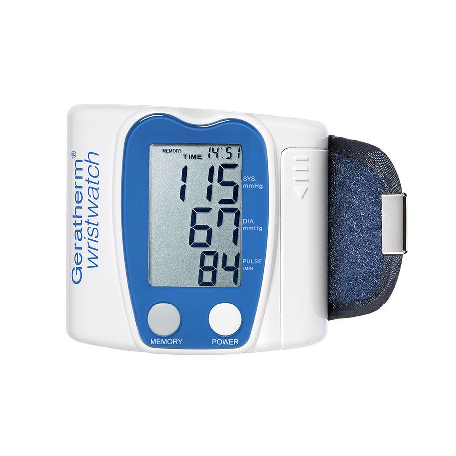 Geratherm wristwatch BlutdruckmessgerätHandgelenkautomat, blau/weißKart. = 6 Stck.