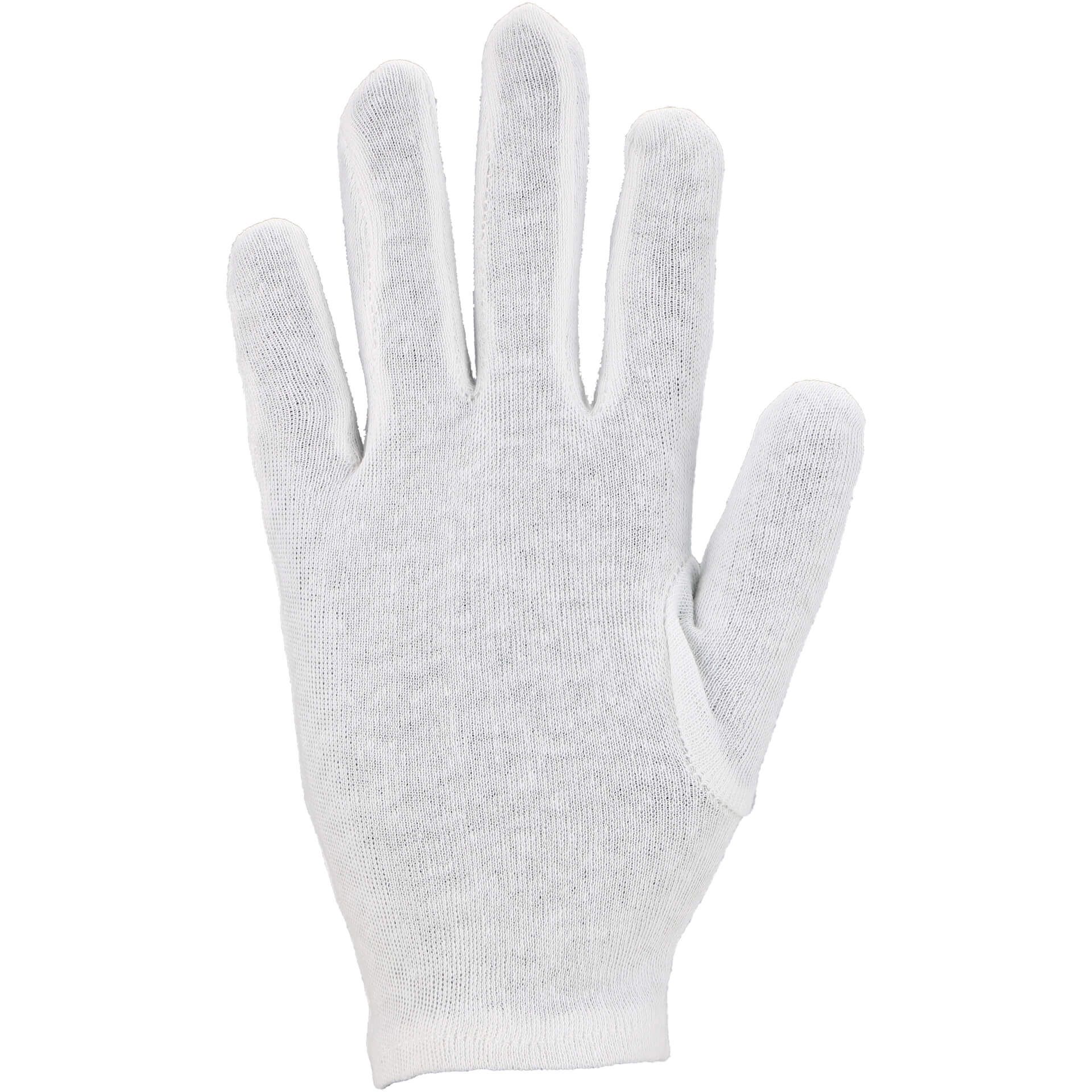 Baumwoll-Trikot-Handschuh BTWS, weiß, Gr. 6
