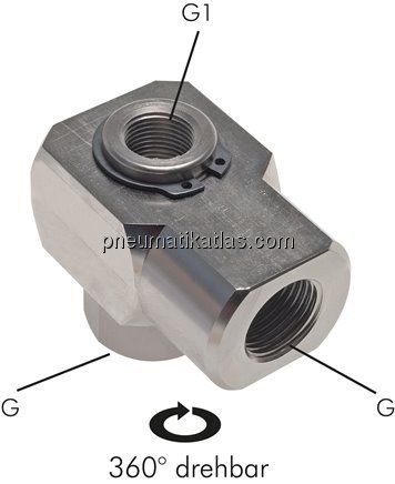 Drehdurchführung 1-fach, G 1/8", Standard