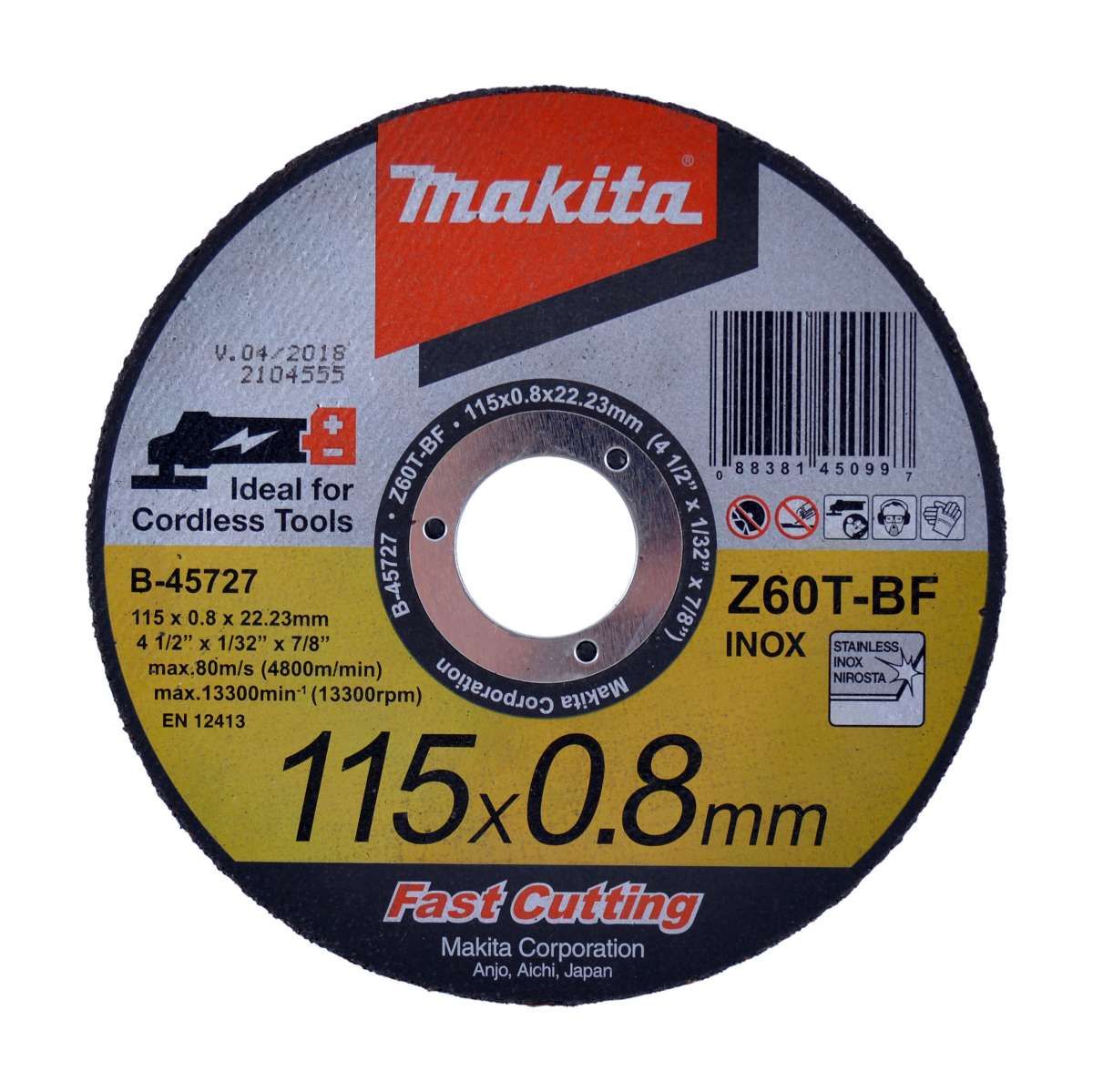Makita Trennscheibe 115x0,8mm INOX