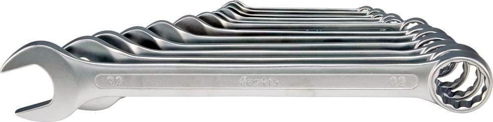 Ringmaulschlüssel-Satz DIN3113A 10-32 mm 12-teilig in Karton FORTIS