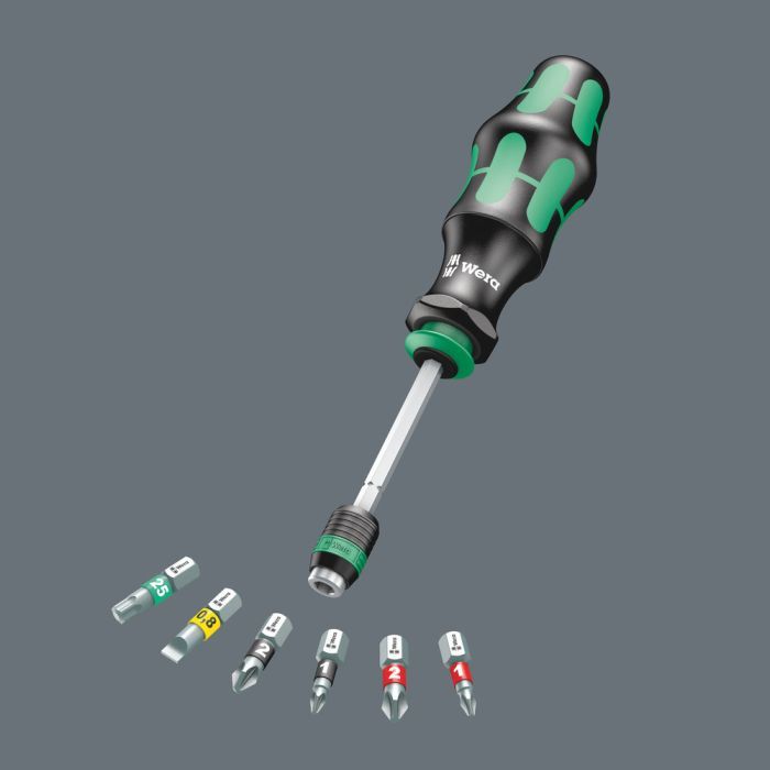 Kombi-Schrauber mit 6 Bits KK20 7 Tlg