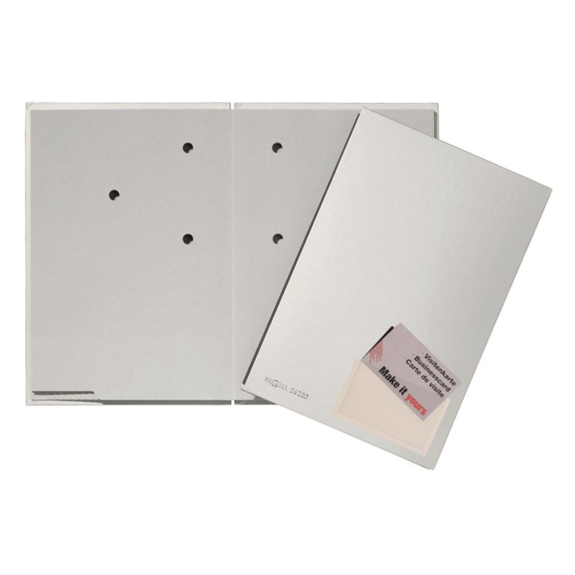 Unterschriftsmappe 20Fächer silber